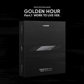 에이티즈 앨범 미니 10집 [GOLDEN HOUR Part.1] WORK TO LIVE ATEEZ 골든아워 DVD Ver. (미개봉)