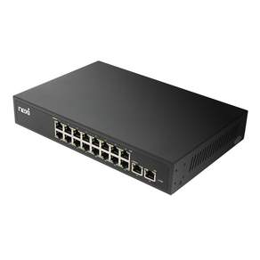 넥시 18포트 스위칭허브 초고속 2.5G 16포트 + 10G 2포트 스위치 인터넷 분배기 네트워크 RJ45 랜선 10기가