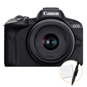 캐논 공식총판 EOS R50 18-45mm KIT (블랙)+ 렌즈 클리닝 펜+ 융 미러리스 카메라