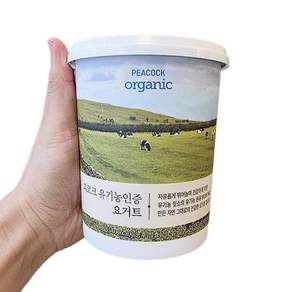기타 [에이알비티] 피코크 유기농 요거트 플레인 900g 91802ice5, 피코크 브랜드관 [피코크] 유기농 인증 요거트 900g, 1개