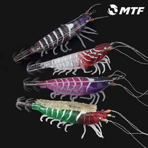 MTF 줄초상 리얼 새우 다리 삼봉 에기 80mm UV 야광 갑오징어 한치