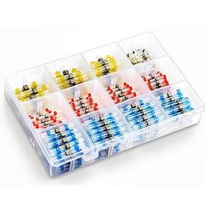 디매직 자동납땜 300PCS 열수축 튜브 솔더 슬리브 방수 커넥터