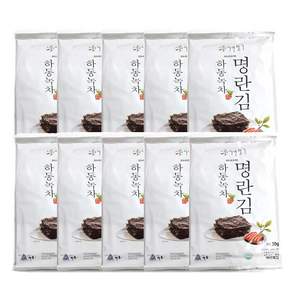 벌크 소금대신 명란 녹차 뿌린 하동녹차 명란 전장김 30g 10봉