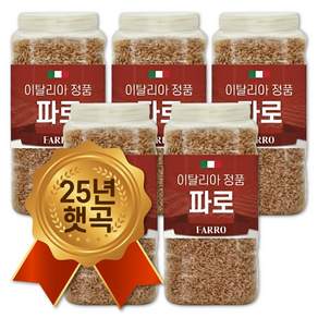 25년산 햇곡 통에담은 이탈리아 파로 쌀 엠머 밀 아라비노자일란 함유