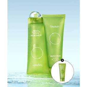 BEPLAIN [2개/아침세안] 녹두 수분 젤 투 워터 클렌저 170ml (+증정 40ml)