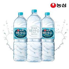 농심 [농심][T] 백산수 2L 무라벨 6병 + 유라벨
