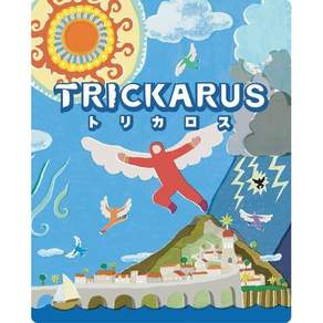 Smirk Dagger의 Trickarus 트릭 테이킹 카드 게임 10세 이상 | 신화 속 이카로스에서 영감을 받은 전략 경쟁 및 협동 모드 빠른 학습 짜릿한 비행의 재미 - 학습카드게임