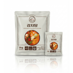 KT알파쇼핑 김가네 식탁 감자탕 5kg(9-10인분)+겨자소스 증정/국내산 돈등뼈