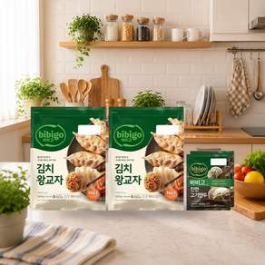 CJ 비비고김치왕교자 1.05kg 2개 + 비비고 수제진한고기만두 400g 2입 1개