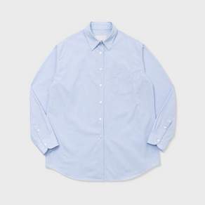 아틀리에 델디오 COTTON STRIPE TYPEWRITER SHIRT (BLUE)