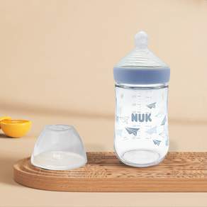 누크 네이처센스 유리젖병 240ml (젖꼭지 포함)