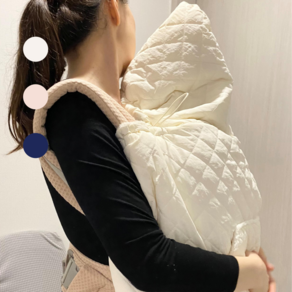 원라인 누빔 아기띠워머 아기망토 바람막이