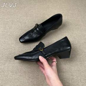 JLVJ 여성 로퍼 통굽 로퍼 구두 봄가을 데일리 단화