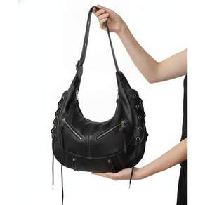 NOTKNOWING Halfmoon Moto Cross Bag (LEATHER)