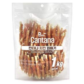 칸타나 치킨 꽈배기 1kg 강아지 대용량 간식 사사미