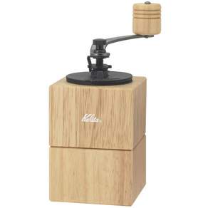Kalita 42207 카리타 커피 밀 나무 손 갈기 자연 신형 큐빅 밀 분쇄 조정 가능