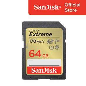 샌디스크코리아 공식인증정품 SD메모리 SDHC Extreme 익스트림 SDXV2 64GB