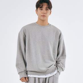 엘엑스티 남자맨투맨 오버핏 무지 헤비쭈리 720g 면 100%