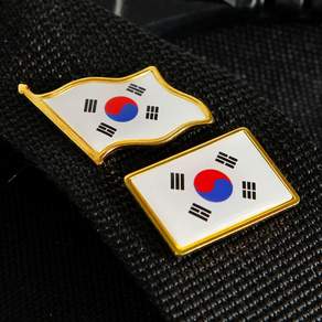 태극기와펜 한국 기념품 브로치 미니 굿즈 외국인선물 hsm49086Qe