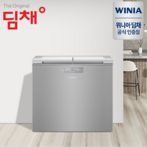 위니아 딤채 김치냉장고 뚜껑형 221L 2도어 소형김치냉장고 DDLE22ABWRS3