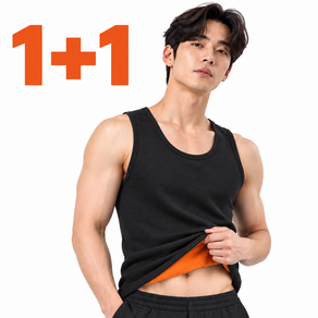 남성 기모 나시 보온 이너 내복 1+1