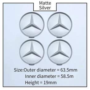 4개 자동차 휠 림 센터 허브 캡 블랙 실버 스타 로고 메르세데스 벤츠 AMG W212 W204 W211 W168 휠 외부 액세서리용
