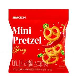 스낵24 미니프레첼 스파이시맛