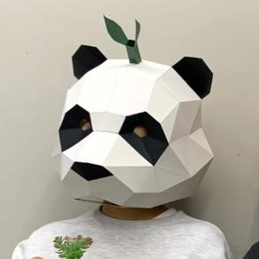 가면만들기 3D 입체 종이가면 팬더 입체가면만들기 입체판다가면 가면 입체가면 종이입체가면만들기