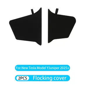 새로운 Tesla Model Y Juniper 2025+ 더블 레이어 트렁크 사이드 스토리지 박스 TPE 커버 매트 파티션 보드