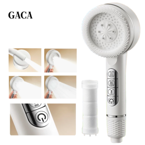 GACA 5단 수압조절 온오프 필터 샤워기 헤드