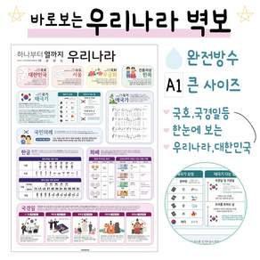 바로보는 우리나라 대한민국 벽보 우리나라 포스터