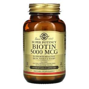 솔가 슈퍼 포텐시 비오틴 5000mcg 베지터블 캡슐
