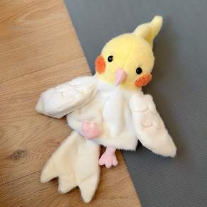 앵무새 손인형 귀여운 장난감 인형극 새인형 선물