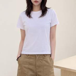 굿데이즈 베이직 라운드넥 여성 반팔티