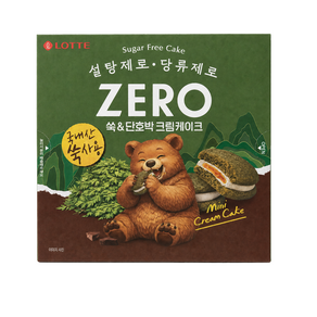 롯데 ZERO 쑥&단호박 우유크림 케이크