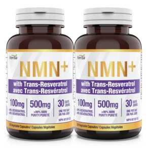 NMN 500mg 30식물성캡슐 트렌스 레스베라트롤 100mg 함유 허바캐나다