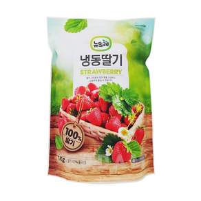 [뉴뜨레] 중국산 냉동딸기 1kg / 무가당홀 드라이아이스 포장