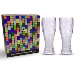 FIFA 월드컵 2026 공식 에디션 - 480ml (17oz) 깨지지 않는 필스너 모양 맥주잔 소장 가치 있는 아이템 내구성이 뛰어나며 좋아하는 맥주를 매일 즐기기에 완벽합