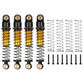 4 조각 40mm 금속 충격 흡수 장치 댐퍼 Axial SCX24 C10 JLU Gladiator Bronco 1/24 RC 크롤러 자동차 업그레이드 부품 2개와 호환용