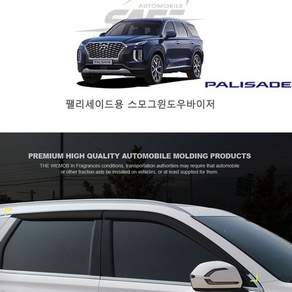팰리세이드 썬바이저 스모그 윈도우 빗물받이 썬가드