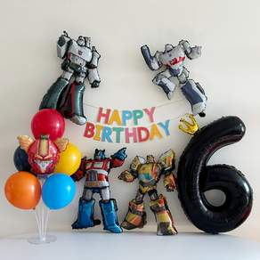 헬로카봇 로보트 풍선 생일파티 풍선세트