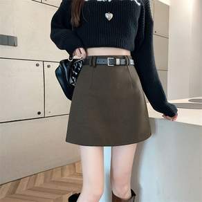 COSYEVNO 여성 스커트 가을 날씬해 보이는 우아한 심플 스커트DYYnsqz-3