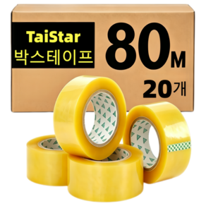 TaiStar 투명 박스테이프 80m X48mm T856-053