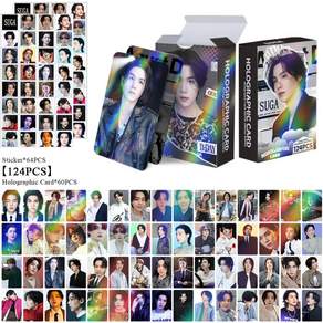 BTS 멤버별 스페셜 에디션 홀로그램 홀로그램 포카 124장 포토카드 60장 스티커 64장 도무송 다꾸 방탄소년단 선물용