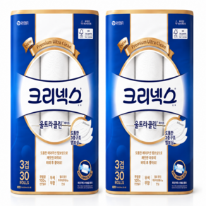 크리넥스 3겹 울트라클린 화이트