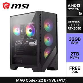MSI MAG 코덱스 Z2 B7NVL A17 라이젠5 7000 시리즈 RTX5060