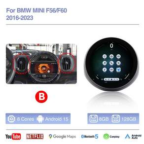 후방 카메라 모니터 TFT LCD 안드로이드 15 BMW 미니 쿠퍼 F54 F56 F60