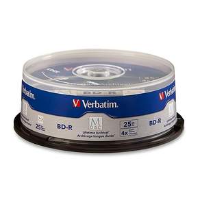 Verbatim M 디스크 BD-R 25GB 4X 25pk 스핀들 블루 102513, 25 GB - 4X_25팩 스핀들