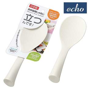 일본 에코 밥알이 붙지 않는 논스틱 스탠딩 화이트 밥주걱 (0499-222)