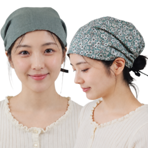 제이엠투 양면 두건 반다나 주방 모자